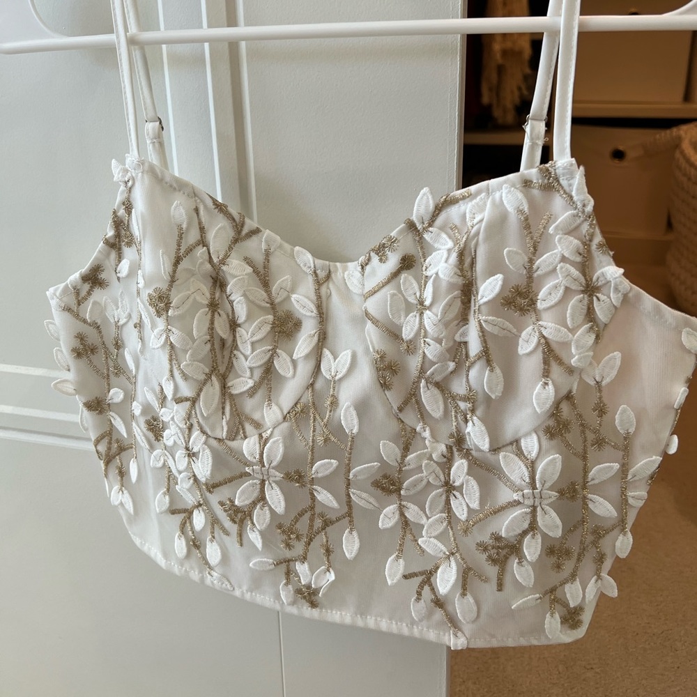 Floral crop top